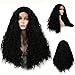 Produktbild SHANDIREN Loose Curly Laces Hair Front Lace Synthetic Wigs High Density for Beautiful Women(24'' Black)
