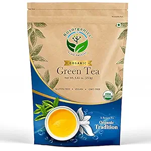 Bosorganics Organic USDA Certified Green Tea |Organic Green tea for Improvement in digestion and metabolism 250 gms