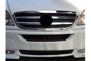 DESCONOCIDO Cubierta para parrilla frontal, para Mercedes Sprinter W906 2006 - 2014, acero inoxidable cromado, 4 piezas