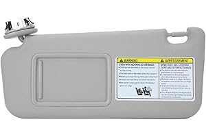 BEDIFFER Visera Parasol para Auto del Lado Izquierdo del Conductor para RAV4 2006-2009 - Gris, Protege las Partes del Camión y Proporciona Parasol para la Ventana