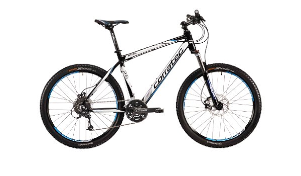 Corratec Bicicletta MTB X Vert, Unisex, Fahrrad Mtb X Vert Motion 26,  Nero/bianco/blu, 49 : Sport e tempo libero