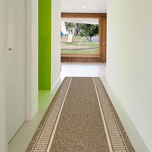 Casa Pura Hallway Runner Rug Kitchen Carpet Brown 80 X