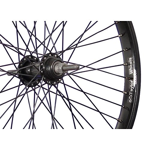 Taylor Wheels 20 Zoll BMX Hinterrad Kastenfelge schwarz 48 Loch Vollachse - 2