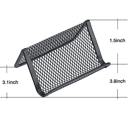 Rabi 10 unidades titulares de tarjetas de negocios titular de la tarjeta Negro Malla de Metal para Tarjeta gesti n y organizaci n de oficina color negro reviews Rabi 10 unidades titulares de tarjetas de negocios titular de la tarjeta Negro Malla de Metal para Tarjeta gesti n y organizaci n de oficina color negro