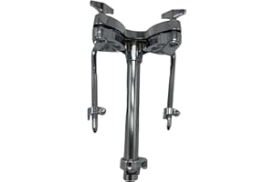rockible Tom Arm Mount Support Drum Hardware Double Tom Clamp Tom Drum Holder Mount for Tom Drum