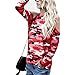 Produktbild Riou-Damen Tops Langearmshirt Hemd Longsleeve T Shirt Schulterfrei Frauena Farbe Tops Elegant Bequem Lösen Oberteile beiläufigen Pullover Sweatshirt Spitzen Blusen Baumwoll Herbst (M, Pink)