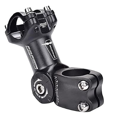 Loveinwinter Vélos Potences 0~60° Réglable Vélos De Route VTT Vélos Tout Terrain Cyclisme Pièces Detaches 90/110 MM, Alliage D'aluminium, Noir