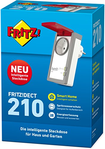 AVM FRITZ!DECT 210 (intelligente Steckdose fÃ¼r Smart Home, mit Spritzwasserschutz (IP 44) fÃ¼r Einsatz im AuÃŸenbereich)