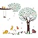 Produktbild Decowall DM-1312P1410 Groß Baum Eulen Zweig Waldtiere Tiere Wandtattoo Wandsticker Wandaufkleber Wanddeko für Wohnzimmer Schlafzimmer Kinderzimmer