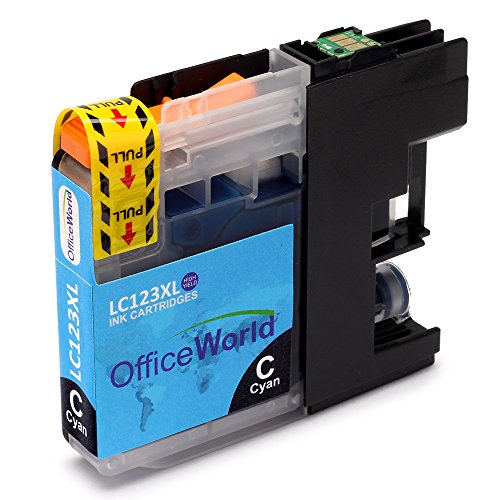 OfficeWorld Kompatible Patronen Ersatz für LC123 Farbtintenpatronen Hohe Kapazität Kompatibel für DCP-J132W DCP-J152W DCP-J552DW MFC-J650DW DCP-J752DW DCP-J4110DW MFC-J870DW MFC-J4410DW MFC-J4510DW MFC-J4610DW MFC-J4710DW MFC-J470DW (2 Cyan, 2 Magenta, 2 Gelb) - 2