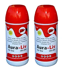 Pharma Veterinary Liver Tonic & Growth promotor for Cow, Cattle, Goat & Poultry. Packing-1 Litre (Pack of 2)