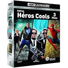 COFFRET SUPER HEROS 4K UHD - Hancock / Spider-man : Homecoming / Men in Black - Exclusif Amazon