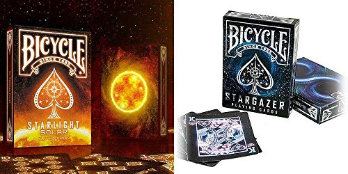 US Playing Card Company Juego de Cartas Stargazer & Sunspot Stargazer de Lot 2 Bicycle