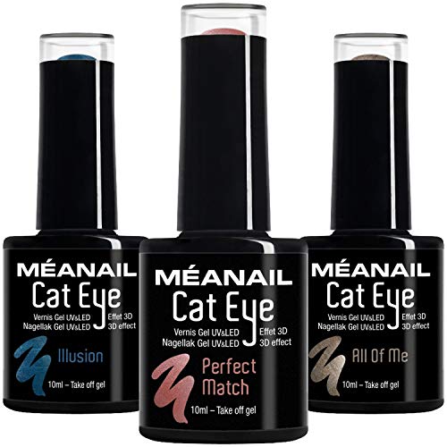 Vernis à ongles semi-permanent Cat Eye ? 3 vernis effet 3D : Illusion/Perfect Match/All Of Me + aimant 3D  Manucure magnétique ! Méanail Paris  Vegan & Cruelty Free