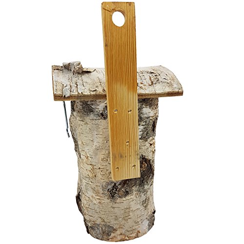 Nistkasten 32 x 18 x 17 cm Vogelhäuschen aus 100% naturbelassenen FSC® Birkenholz Vogelhaus zum Aufhängen mit Öffnung für einfache Reinigung - 2