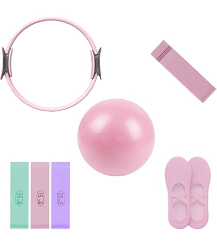 Pilates Essential Set Mit Ring, Ball & Gurt - Home-Training Für Stärke & Flexibilität