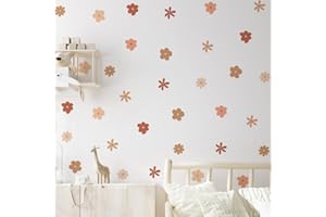 HGDESIGN® Tatuaż ścienny, naklejka na ścianę, kwiaty, serce, drzewo, dekoracja ścienna do pokoju dziecięcego, dziecka, chłopca, dziewczynki (A)