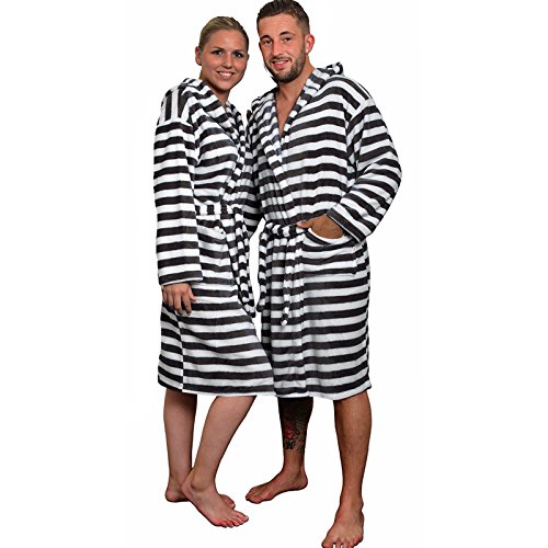 JEMIDI Bademantel für Damen und Herren Mädchen und Jungen Unisex – Reisebademantel Morgenmantel Saunamantel Morgenmantel in 4 Farben erhältlich ab Gr 122 – XXL - 5