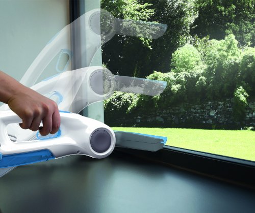 Dirt Devil DD400 Fenstersauger Aquaclean (3,6 V DC Li-Ion Akku, 125 ml Behältervolumen) weiß/blau, 10 W - 6