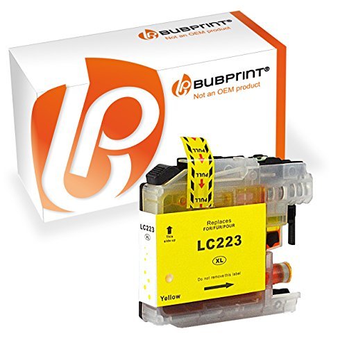 Druckerpatrone Tinten-Patrone Yellow kompatibel für Brother LC-223 XXL LC223 LC-225 mit Chip für Brother DCP-J4120 DW, Brother MFC-J4420 DW, MFC-J4425 DW, MFC-J4620 DW, MFC-J4625 DW, MFC-J5320 DW, MFC-J5600, MFC-J5620 DW, MFC-J5625 DW, MFC-J5720 DW.