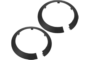 M METERXITY 2-Pack Pipe Cover Decoration, Suit for 114mm Outer Diameter Flange Water Pipe Escutcheon Water Pipe Drain Line Cover for Radiator Pipe/Water Drain Tube [Black]