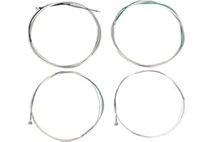 Dilwe Cello Strings, Metal String Set for 3/4 4/4 Cello Strings Replacement Part Accessories, As shown in the picture