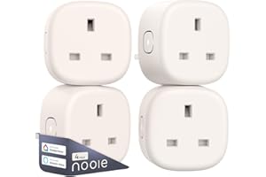 Smart Plug, Nooie 13A WiFi Smart Plug with Alexa and Google Home, Alexa Smart Plug with Voice Control, Alexa Plug Remote Control Timer, 2.4 GHz Wi-Fi Only(4 Packs)