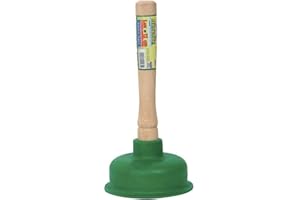 La Briantina 1 desatascador de Madera, Verde, diámetro de 12 cm.