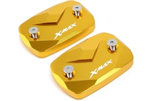 BXMOTO CXEPI Couvercle de Réservoir de Liquide de Frein de Moto 2 pièces pour XMAX300 X-MAX 250 2017-2021 TECH MAX XMAX 125 2022