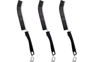 AVRUYPI Spazzola per la pulizia degli angoli a setole dure,spazzola per la pulizia delle fessure in 3pcs Spazzola per la pulizia di bagno/cucina/parete/porta, piastrellati/tastiera/barriera scorrevole