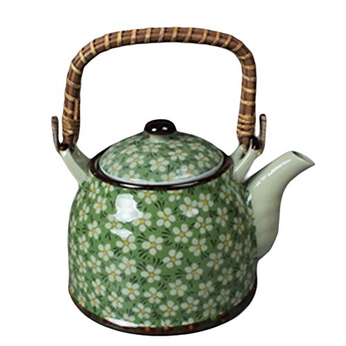 Japanese Style Porcelaine Teapot Avec filtre Plum Blossom 950 ML-Vert