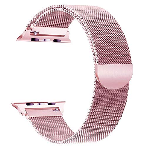 VODKER Compatible con para Apple Watch Correas 42mm 44mm 38mm 40mm Cierre magnético Acero Inoxidable Compatible con para Apple Watch Series 5 4 3 2 1