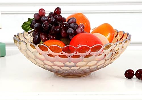 NGNSDEU GNIGFNEW glass fruit bowl European-style living room coffee tables and creative nuts modern candy dish snack plate candy dish-A