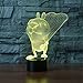 Produktbild 3D Lampe Eichhörnchen 7 Farben Einstellbar Usb-Schnittstelle Illusion Nachtlicht Baby Schlaflicht Dekorative Tischlampe Festival Geschenk Für Kinder