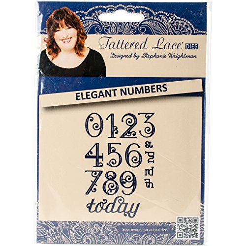 Tattered Lace Metal Die Elegant Numbers