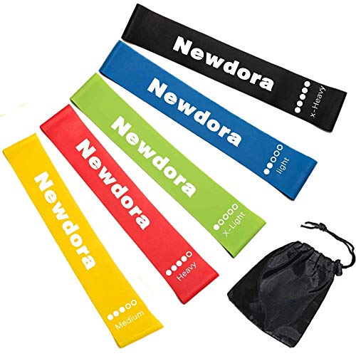 Newdora Bandas Ejercicio[3 Cintas] Loop Bandas elésticas de Resistencia.Bandas para Entrenar Piernas Glúteos Yoga, Pilates, Crossfit, Musculacion y Recuperación