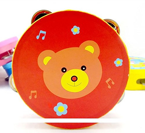 Preisvergleich Produktbild Asremit Creative Multifunktions-Tamburin Orff Kinder Percussion Schaffell Tamburin