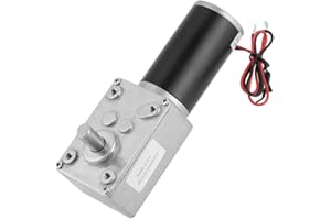 WIFEHELPER 12V 200RPM 5840-31ZY Moteur à Engrenages Autobloquant à Engrenages Réducteur à vis Sans Fin pour Les Appareils Électriques