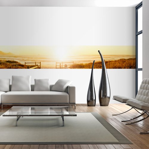 Wand Bilder Panels 400x50 cm ! Top Deko Tapete XXL Panorama Natur Vlies FotoTapete XXL 110703-3