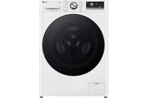 LG W4WR70E6Y, Frontlader-Waschtrockner 11-6 kg, Klasse A/D, 60x62x85 cm, Wi-Fi, AI Direct Drive, Tiefenreinigung mit Dampf, TurboWash 360, Große Kapazität, Außentür aus gehärtetem Glas, Weiß