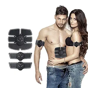 HEMJEX 6 pack ABS Muscle Exerciser Trainer Smart Abs Stimulator Fitness Gym Abs Stickers Pad Body Slimming for Unisex,Exerciser Training Device Massager