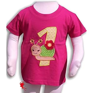 Geburtstagsshirt *Schnecke* 1.Geburtstag kurzarm Schneckenshirt