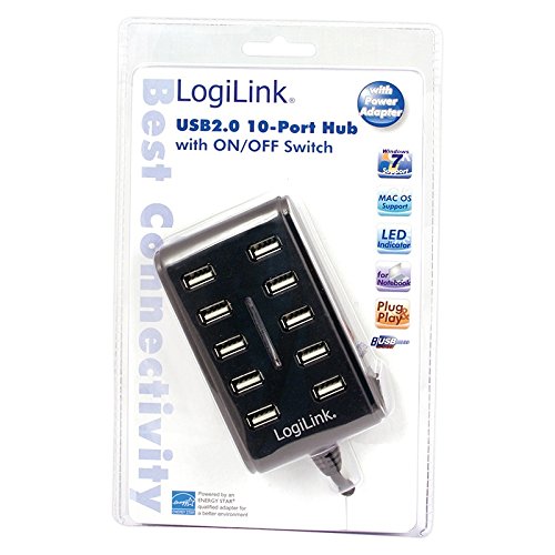 LogiLink UA0125 USB-Hub (10-Port, USB 2.0) schwarz - 2