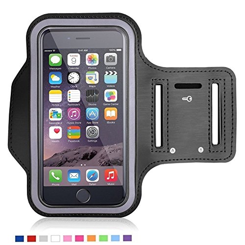 G-i-Mall Sport Armband HandyhÃ¼lle Schutz Tasche Neopren Jogging Fitnessstudio Armtasche Sportarmband Oberarm Tasche Halterung FÃ¼r 5,2 - 6 Zoll Smartphone iphone 6 Plus 6S Plus,Samsung S7, S7 edge, S6 edge Plus, Note 7, Note 5, Asus zenfone 2?Huawei P8,Lg G4, V10 ect - Schwarz