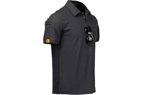 JACKETOWN Polo Hommes Manches Courtes Séchage Rapide Polos pour Hommes Patte de Golf Tennis T-Shirts Sport Chemise Basic Regular Fit Polo