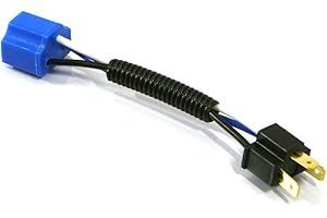 Alchemy Parts H4 Headlight Connector Plug Extension for Motorcycles Motorbikes Trike Cars Vans