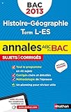 Image de ANNALES BAC 2013 HISTOIRE/GEO