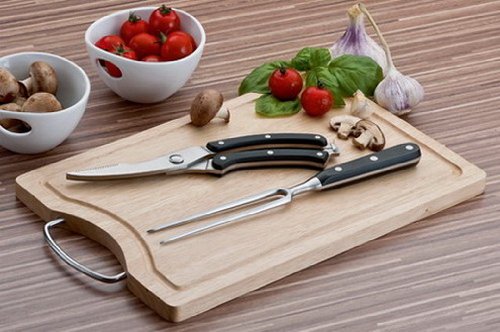 Esmeyer 291-064 3-tlg. Tranchierset DENVER aus Edelstahl, Griffe aus schwarzem Kunststoff (POM), Das Set besteht aus - 2