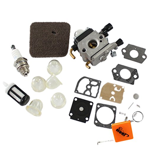 HURI Vergaser & Luftfilter et Reparatursatz Membran kit für Stihl FS38 FS45 FS46 FS55R FS55RC FS55T HL45 KM55 KM55R Ersetzen C1Q-S71 C1Q-S97 A C1Q-S143 C1Q-S153 C1Q-S186 C1Q-S186 A CIQ S186B 41401200619 4140 120 0619 B - 3