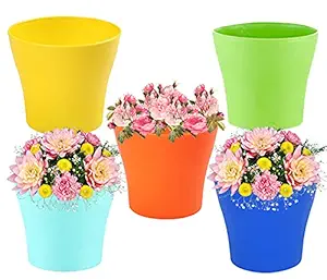 Kraft Seeds Gate Garden! Flower Pots Spectacular Design for Germination & Growing of All Type Flower & Herb & Vegetable Seeds, Flower Bulbs (6-inch, Set of 5)